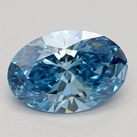 Diament laboratoryjny o barwie fantazyjnej szlif owalny, 0.52ct, VVS1, Fancy Vivid Blue, IGI LG683504359