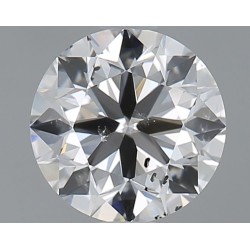 Diament szlif okrągły, 1.0ct, SI2, E, GIA 6535383430