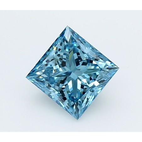 Diament laboratoryjny o barwie fantazyjnej szlif princess, 1.55ct, VVS2, Fancy Vivid Blue, IGI LG729503122