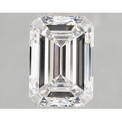 Diament laboratoryjny bezbarwny szlif szmaragdowy, 1.6ct, VVS2, F, IGI LG662405950
