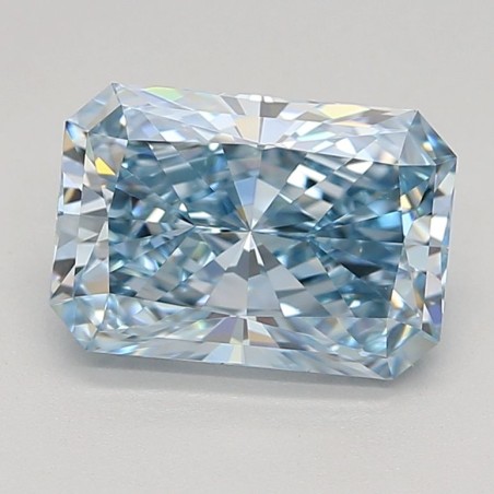 Diament laboratoryjny o barwie fantazyjnej radiant, 1.5ct, VVS1, Fancy Intense Blue, IGI LG683504619
