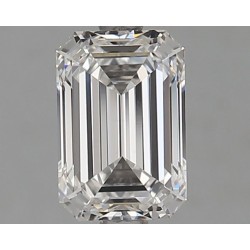 Diament laboratoryjny bezbarwny szlif szmaragdowy, 1.51ct, VVS2, E, IGI LG581338493