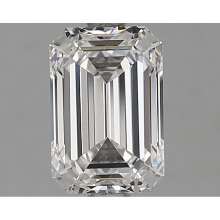 Diament laboratoryjny bezbarwny szlif szmaragdowy, 1.51ct, VVS2, E, IGI LG581338493