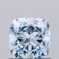 Diament laboratoryjny o barwie fantazyjnej szlif poduszkowy brylantowy, 0.78ct, VVS2, Fancy Blue, IGI LG684506587