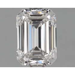 Diament laboratoryjny bezbarwny szlif szmaragdowy, 1.59ct, VVS2, D, GIA 6462602245