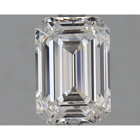 Diament laboratoryjny bezbarwny szlif szmaragdowy, 1.53ct, VVS2, E, IGI LG581343951