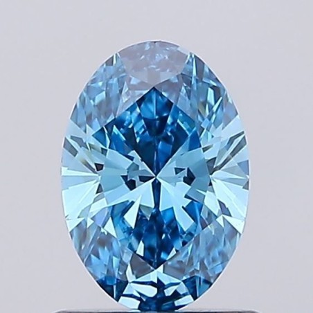 Diament laboratoryjny o barwie fantazyjnej szlif owalny, 0.71ct, VVS2, Fancy Vivid Blue, IGI LG684506584