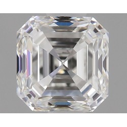 Diament szlif szmaragdowy kwadratowy, 0.5ct, VVS1, F, GIA 5221029794
