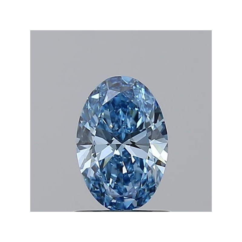 Diament laboratoryjny o barwie fantazyjnej szlif owalny, 0.75ct, VVS1, Fancy Vivid Blue, IGI LG712574909 Diament laboratoryjny o barwie fantazyjnej szlif owalny, 0.75ct, VVS1, Fancy Vivid Blue, IGI LG712574909