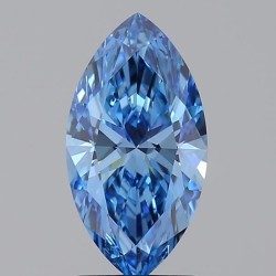 Diament laboratoryjny o barwie fantazyjnej markiza, 1.51ct, VVS2, Fancy Vivid Blue, IGI LG717518172