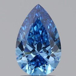 Diament laboratoryjny o barwie fantazyjnej szlif gruszkowy, 1.55ct, VVS1, Fancy Vivid Blue, IGI LG717518170