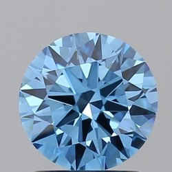 Diament laboratoryjny o barwie fantazyjnej szlif okrągły, 1.26ct, IF, Fancy Vivid Blue, IGI LG717518178