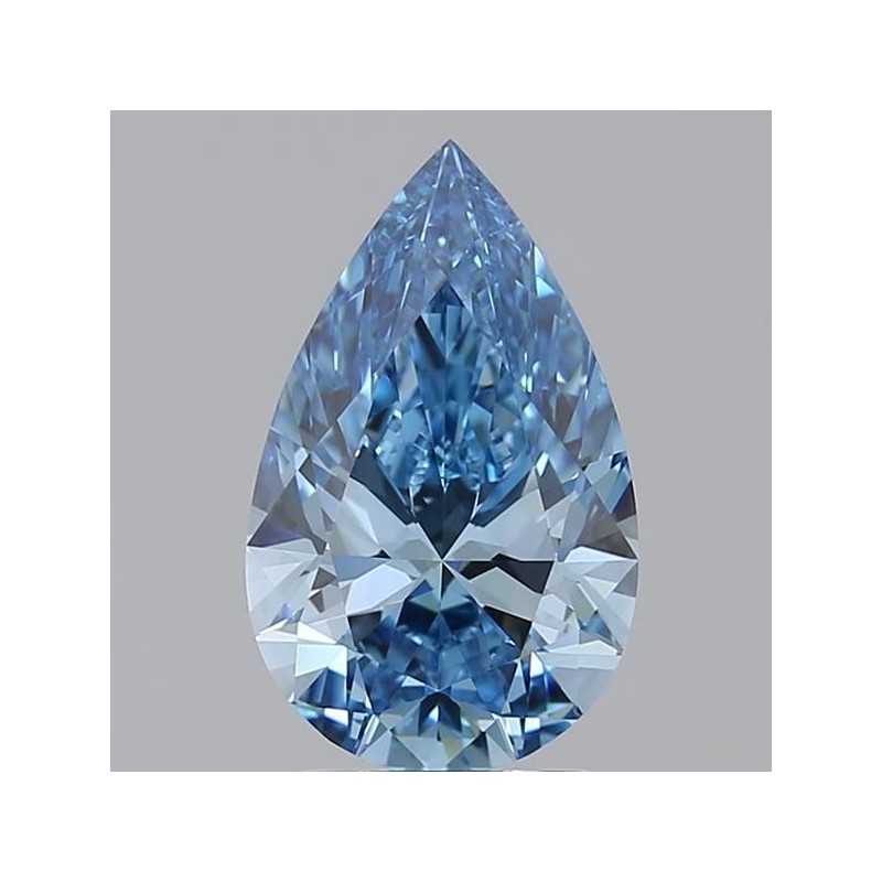 Diament laboratoryjny o barwie fantazyjnej szlif gruszkowy, 2.02ct, VVS2, Fancy Vivid Blue, IGI LG717518177