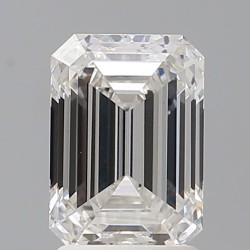 Diament laboratoryjny bezbarwny szlif szmaragdowy, 2.1ct, VVS2, F, IGI LG705530022