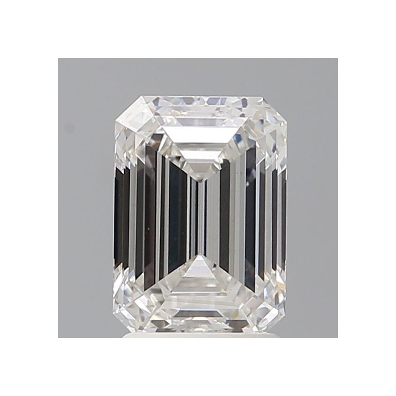 Diament laboratoryjny bezbarwny szlif szmaragdowy, 2.1ct, VVS2, F, IGI LG705530022