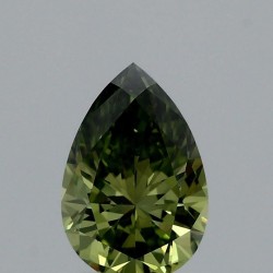 Diament laboratoryjny o barwie fantazyjnej szlif gruszkowy, 0.96ct, VVS2, Fancy Vivid Green, IGI LG711502582