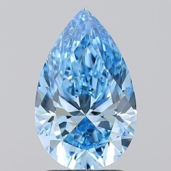 Diament laboratoryjny o barwie fantazyjnej szlif gruszkowy, 2.05ct, VVS1, Fancy Vivid Blue, IGI LG717540754