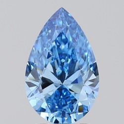 Diament laboratoryjny o barwie fantazyjnej szlif gruszkowy, 2.02ct, VVS1, Fancy Vivid Blue, IGI LG717540749