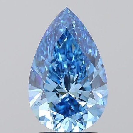 Diament laboratoryjny o barwie fantazyjnej szlif gruszkowy, 2.03ct, VVS1, Fancy Vivid Blue, IGI LG717540752