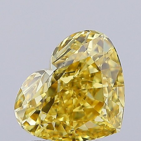 Diament laboratoryjny o barwie fantazyjnej serce, 2.03ct, VVS2, Fancy Vivid Yellow, IGI LG719553580