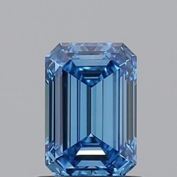 Diament laboratoryjny o barwie fantazyjnej szlif szmaragdowy, 0.85ct, VVS2, Fancy Vivid Blue, IGI LG717541033