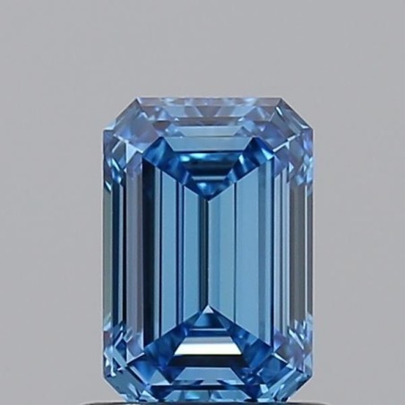 Diament laboratoryjny o barwie fantazyjnej szlif szmaragdowy, 0.85ct, VVS2, Fancy Vivid Blue, IGI LG717541033