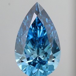 Diament laboratoryjny o barwie fantazyjnej szlif gruszkowy, 1.59ct, VVS2, Fancy Vivid Blue, IGI LG715506317