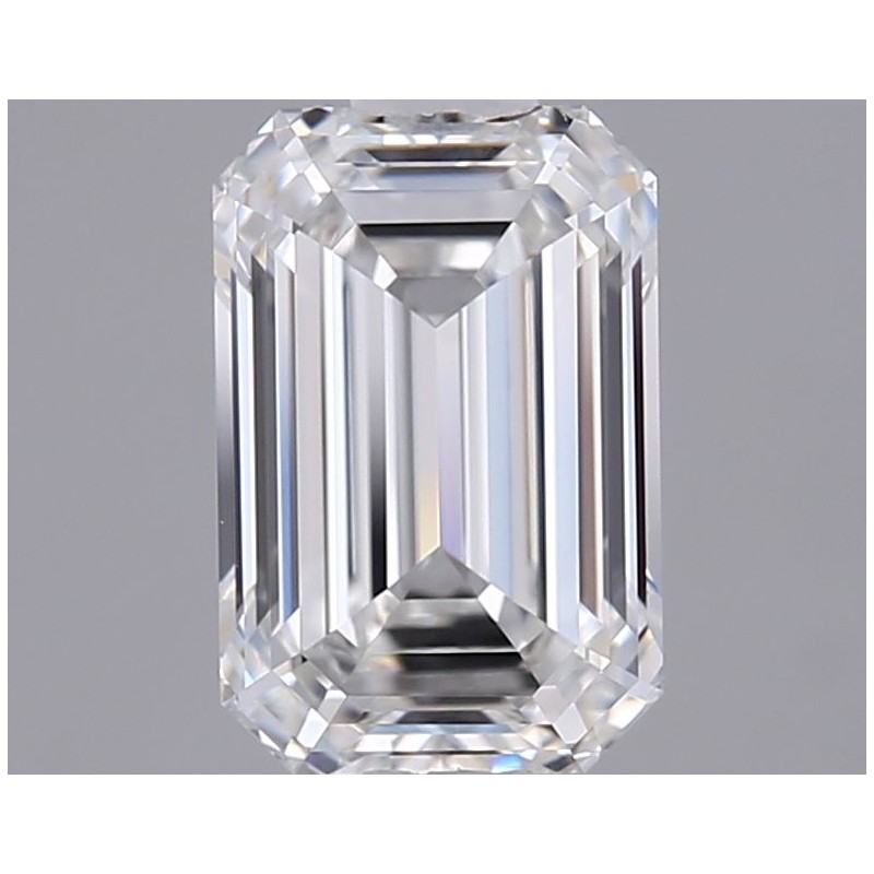 Diament laboratoryjny bezbarwny szlif szmaragdowy, 1.42ct, IF, E, IGI LG737526420