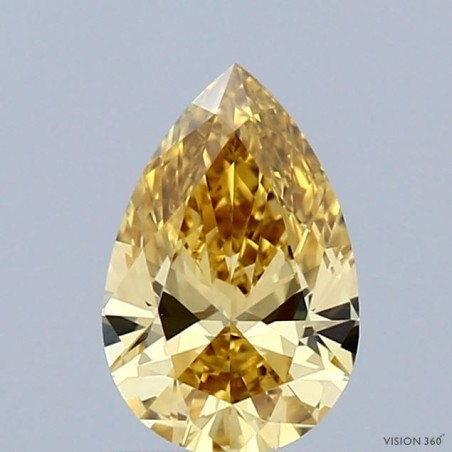 Diament laboratoryjny o barwie fantazyjnej szlif gruszkowy, 0.96ct, VVS2, Fancy Intense Yellow, IGI LG715554181