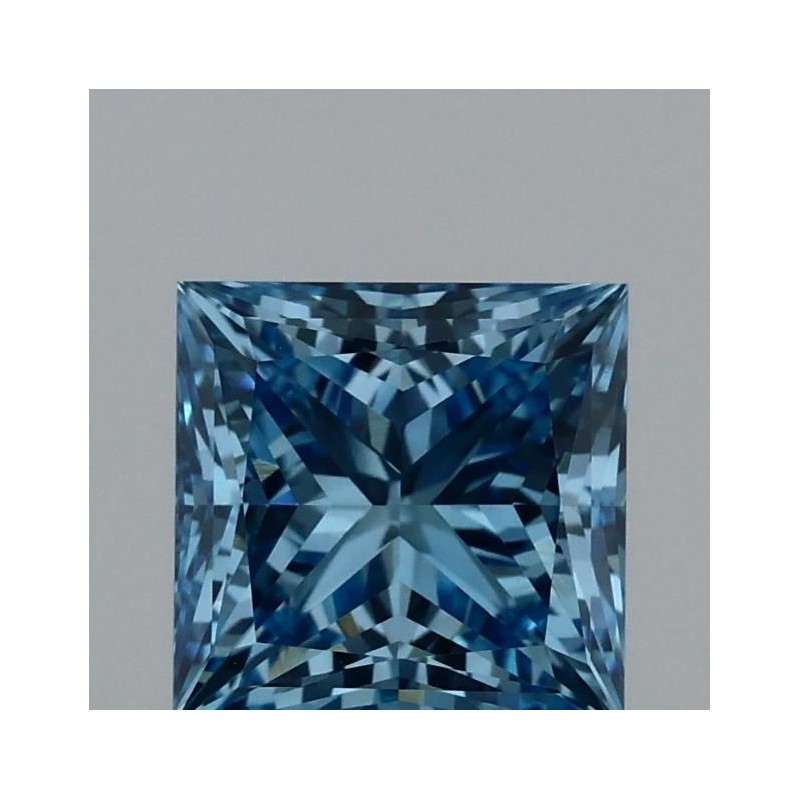 Diament laboratoryjny o barwie fantazyjnej szlif princess, 0.93ct, VVS2, Fancy Vivid Blue, IGI LG717528598