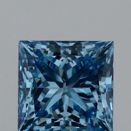 Diament laboratoryjny o barwie fantazyjnej szlif princess, 0.93ct, VVS2, Fancy Vivid Blue, IGI LG717528598