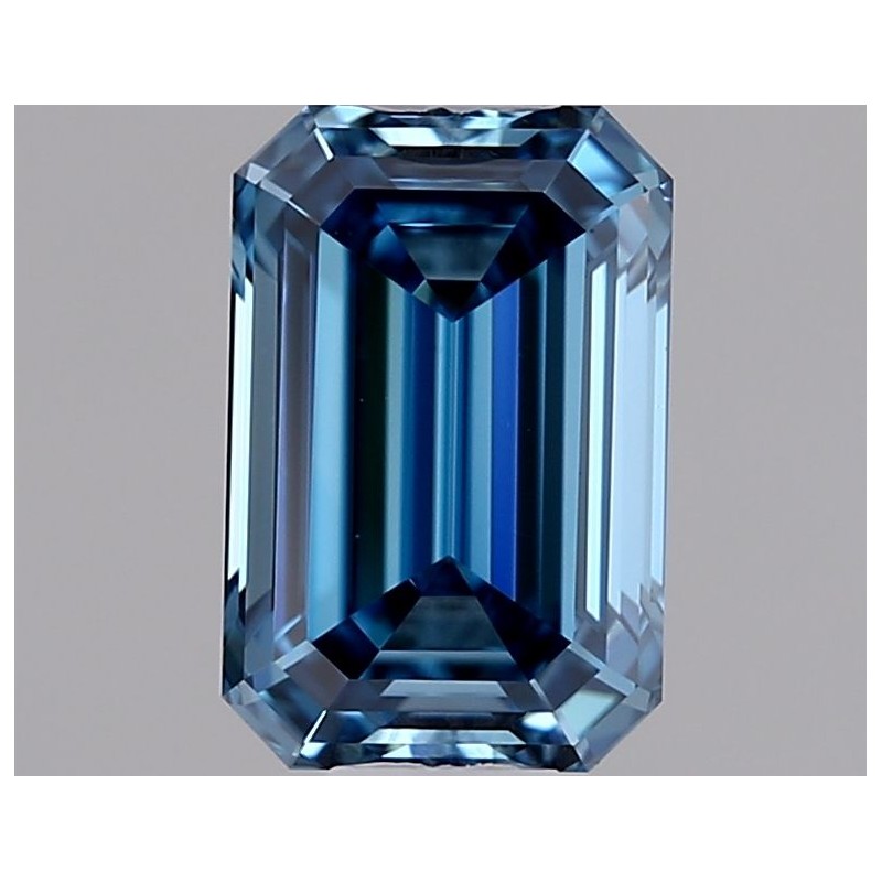 Diament laboratoryjny o barwie fantazyjnej szlif szmaragdowy, 0.54ct, VVS1, Fancy Vivid Blue, IGI LG726512188 Diament laboratoryjny o barwie fantazyjnej szlif szmaragdowy, 0.54ct, VVS1, Fancy Vivid Blue, IGI LG726512188