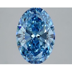 Diament laboratoryjny o barwie fantazyjnej szlif owalny, 2.01ct, VVS1, Fancy Vivid Blue, IGI LG717556911