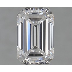 Diament laboratoryjny bezbarwny szlif szmaragdowy, 1.01ct, VVS2, D, IGI LG632476935