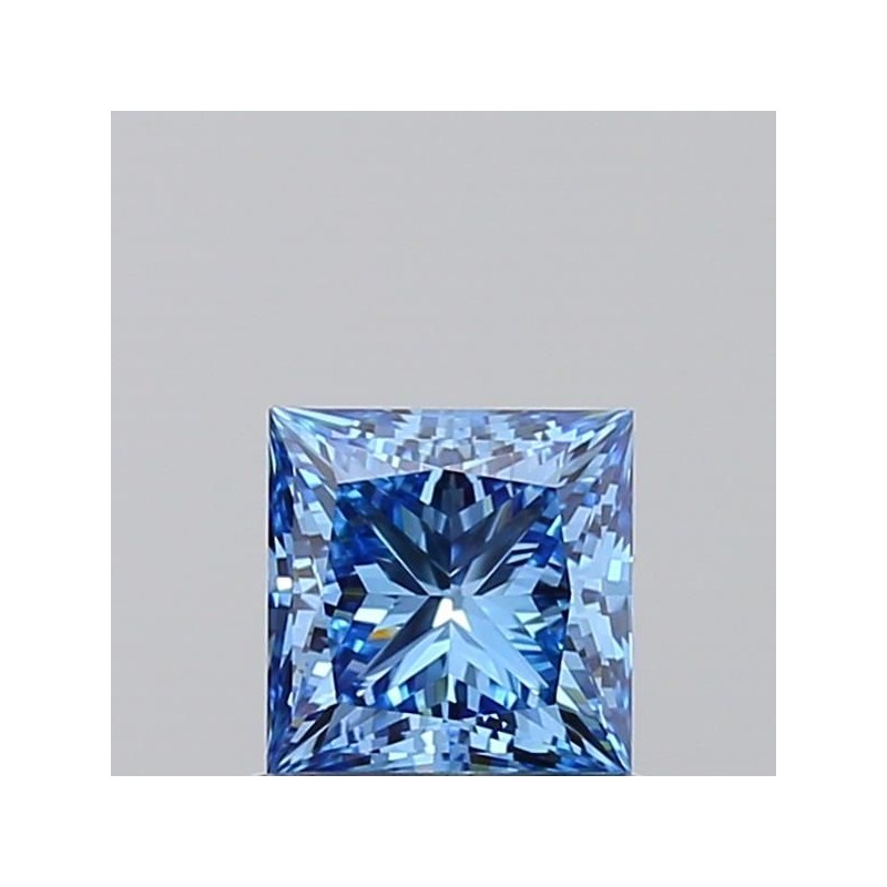 Diament laboratoryjny o barwie fantazyjnej szlif princess, 0.82ct, VVS1, Fancy Vivid Blue, IGI LG717577431 Diament laboratoryjny o barwie fantazyjnej szlif princess, 0.82ct, VVS1, Fancy Vivid Blue, IGI LG717577431