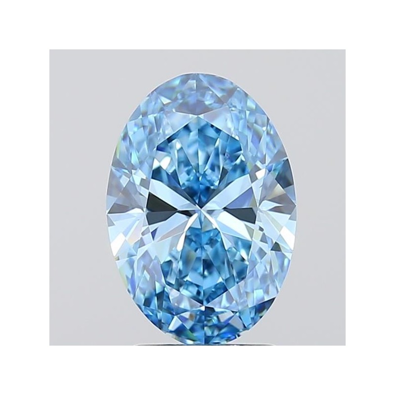 Diament laboratoryjny o barwie fantazyjnej szlif owalny, 2.01ct, VVS1, Fancy Vivid Blue, IGI LG717577434