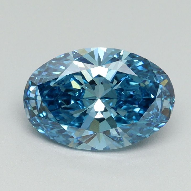 Diament laboratoryjny o barwie fantazyjnej szlif owalny, 1.62ct, VVS2, Fancy Vivid Blue, IGI LG710534776 Diament laboratoryjny o barwie fantazyjnej szlif owalny, 1.62ct, VVS2, Fancy Vivid Blue, IGI LG710534776