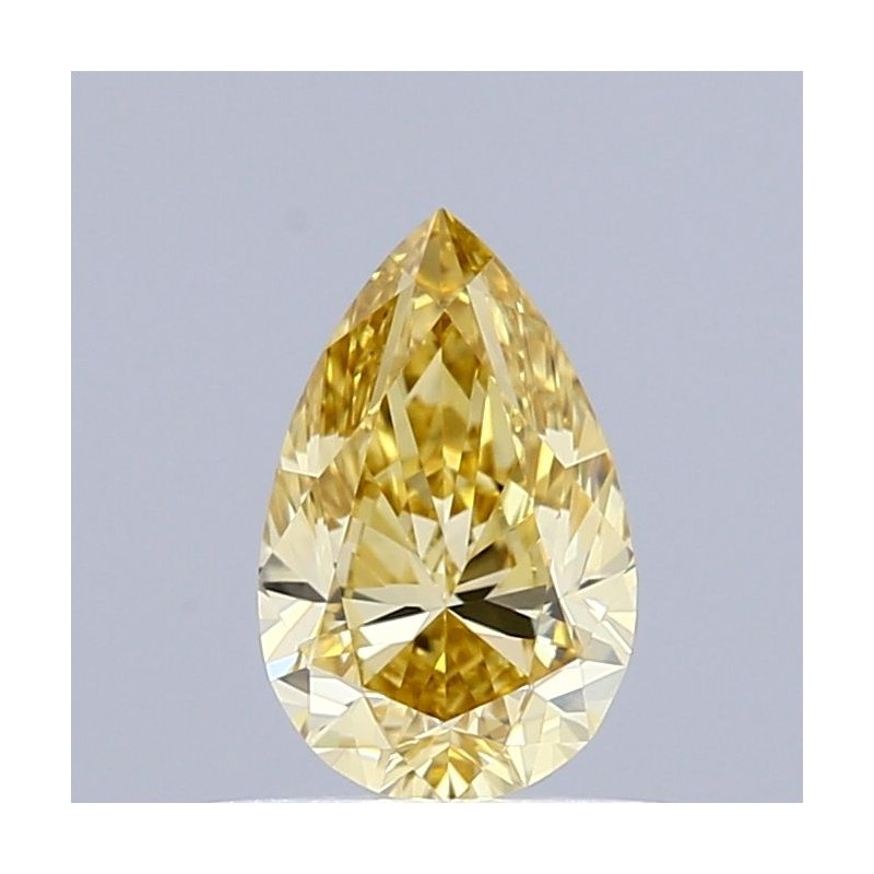 Diament laboratoryjny o barwie fantazyjnej szlif gruszkowy, 0.5ct, VVS2, Fancy Intense Yellow, IGI LG715554200