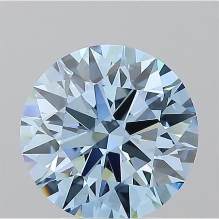 Diament laboratoryjny o barwie fantazyjnej szlif okrągły, 2.51ct, VVS2, Fancy Vivid Blue, IGI LG722534958