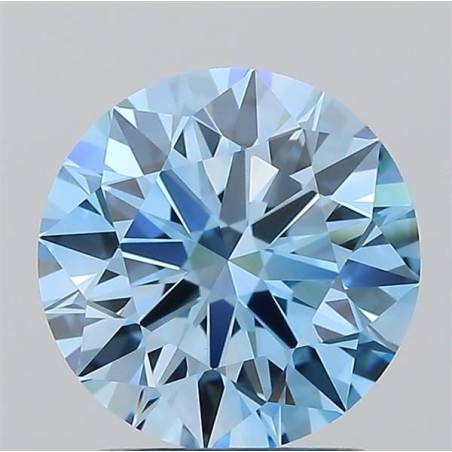 Diament laboratoryjny o barwie fantazyjnej szlif okrągły, 1.5ct, VVS2, Fancy Vivid Blue, IGI LG722550154