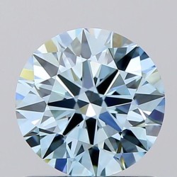 Diament laboratoryjny o barwie fantazyjnej szlif okrągły, 0.81ct, VVS1, Fancy Vivid Blue, IGI LG722561718