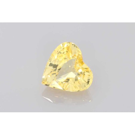 Szafir serce, 2.07 ct, YELLOW, GIA 6223742781