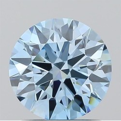 Diament laboratoryjny o barwie fantazyjnej szlif okrągły, 1.08ct, VVS1, Fancy Vivid Blue, IGI LG722550152