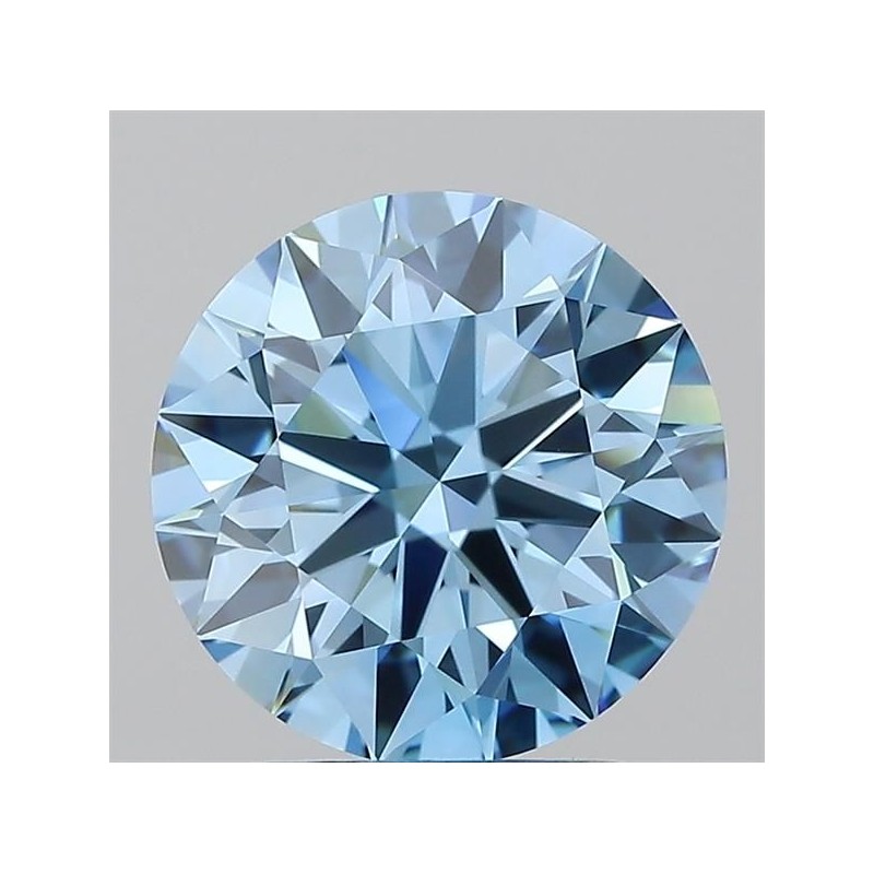 Diament laboratoryjny o barwie fantazyjnej szlif okrągły, 1.85ct, VVS2, Fancy Vivid Blue, IGI LG722550151