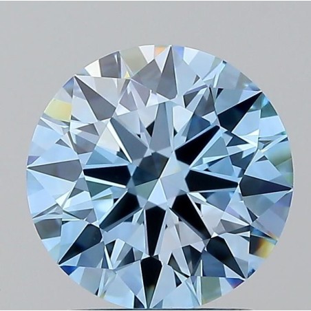 Diament laboratoryjny o barwie fantazyjnej szlif okrągły, 1.53ct, VVS1, Fancy Vivid Blue, IGI LG722561720