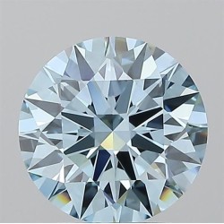 Diament laboratoryjny o barwie fantazyjnej szlif okrągły, 2.07ct, VVS2, Fancy Vivid Blue, IGI LG722534957