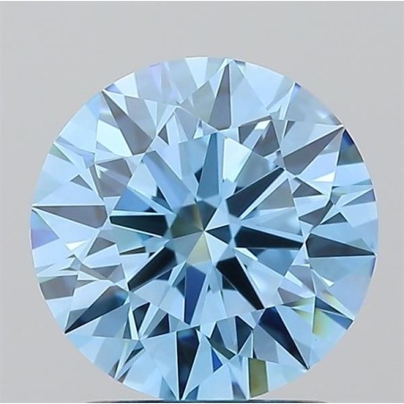 Diament laboratoryjny o barwie fantazyjnej szlif okrągły, 1.53ct, VVS2, Fancy Vivid Blue, IGI LG722550155