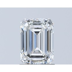 Diament laboratoryjny bezbarwny szlif szmaragdowy, 1.5ct, VVS2, E, IGI LG627486739