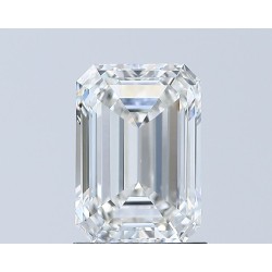 Diament laboratoryjny bezbarwny szlif szmaragdowy, 1.52ct, VVS2, F, IGI LG627486747