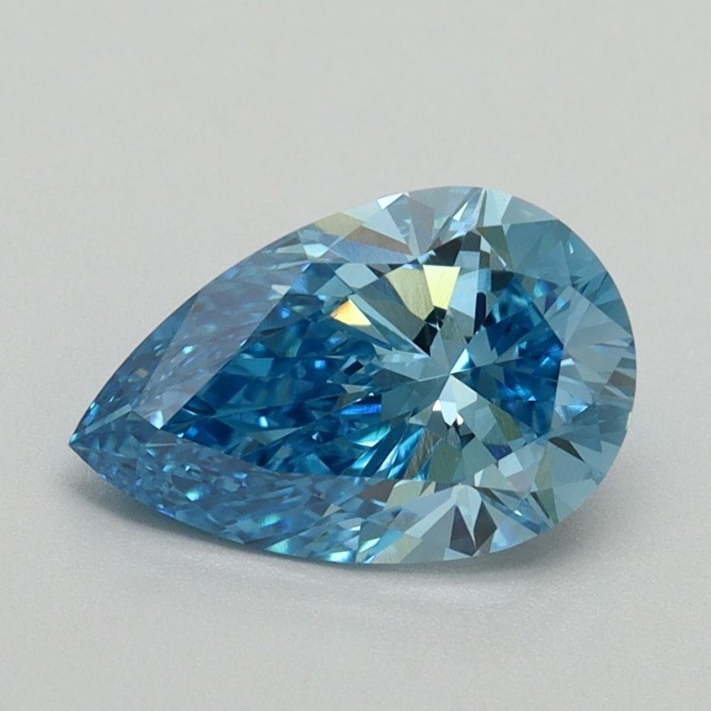 Diament laboratoryjny o barwie fantazyjnej szlif gruszkowy, 1.54ct, VVS2, Fancy Vivid Blue, IGI LG719502194